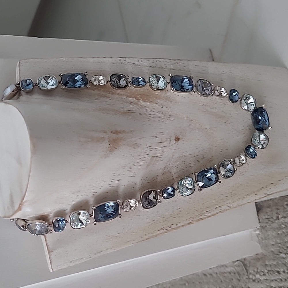 Swarovski Multi Blue Crystsl necklace